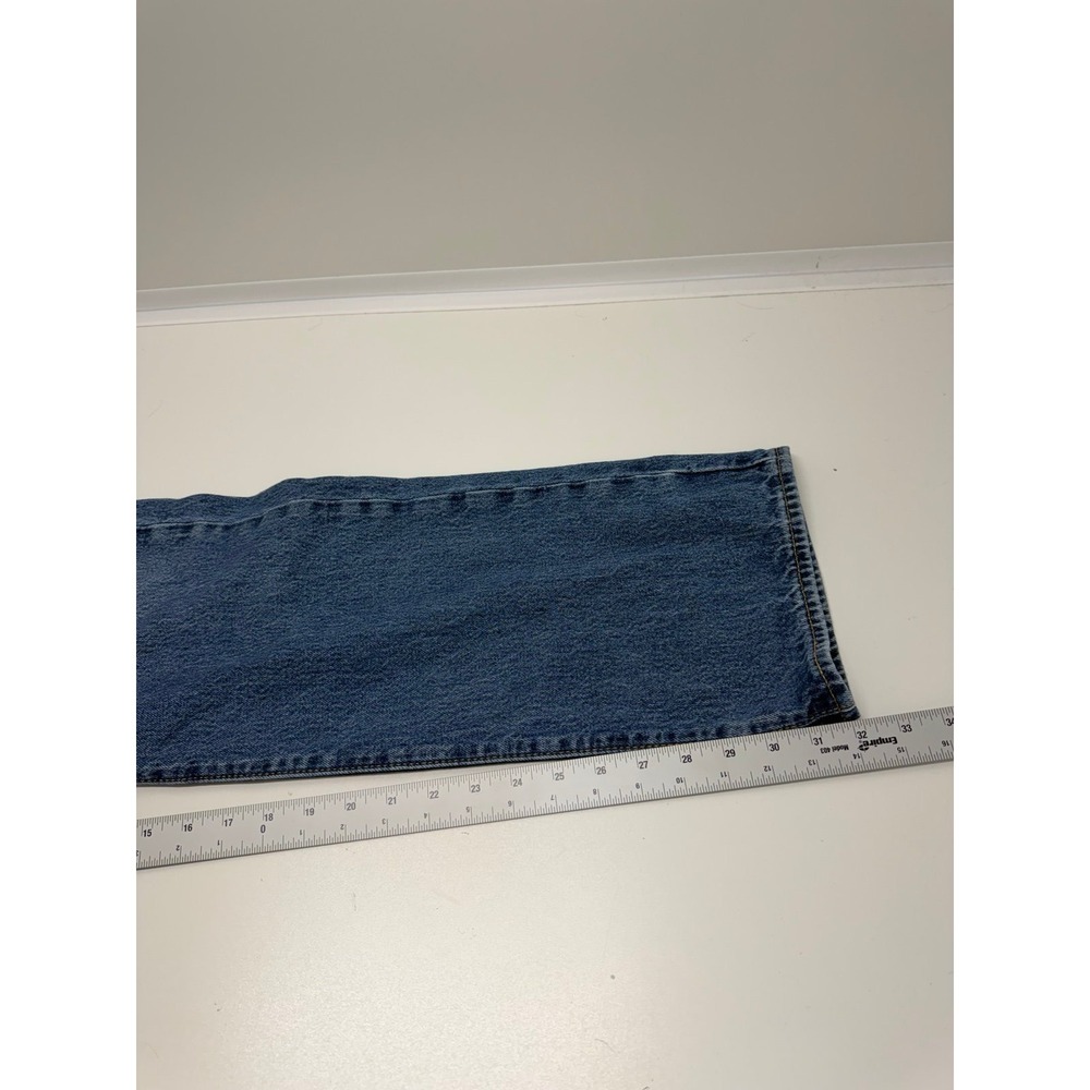 Levi's Jeans Men's 38 Blue 501 Premium Dark Wash Button Fly Straight Denim 38x34 - Picture 9 of 10